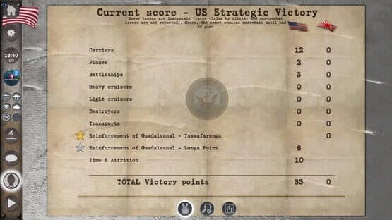 Carrier Battles 4 Guadalcanal: Advanced Fog of War in the Pacific — screenshot 1