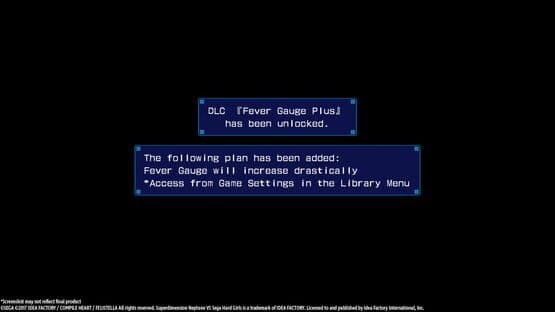 Superdimension Neptune vs. Sega Hard Girls: Fever Gauge Plus — screenshot 1
