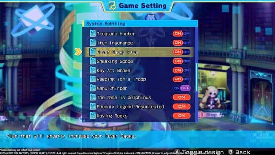 Superdimension Neptune vs. Sega Hard Girls: Fever Gauge Plus — screenshot 2