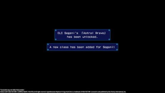 Superdimension Neptune vs. Sega Hard Girls: Segami's Astral Brave — screenshot 1
