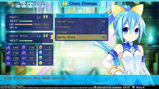 Superdimension Neptune vs. Sega Hard Girls: Segami's Astral Brave — screenshot 3