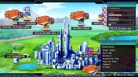 Hyperdimension Neptunia Re;Birth3: V Generation - Giant Island — screenshot 2