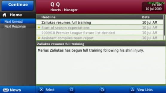 Football Manager Handheld 2010 — screenshot 1