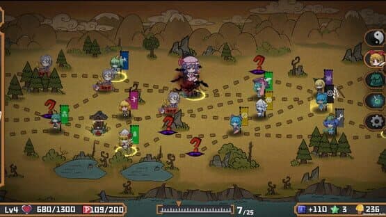 Touhou Big Big Battle: Yuyuko's Food-hunting Adventure — screenshot 4