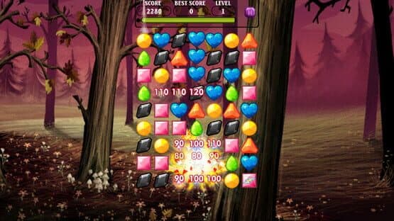 Jewels of the Mysterious Woodland: Mountains & Clouds Jewel Match — screenshot 2