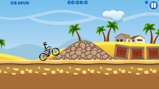Mountain Bike Hill Climb Race: Real 2D Arcade Dirt Racing Games — screenshot 1