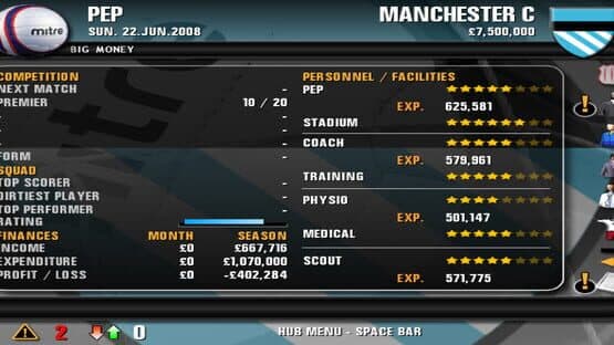 Premier Manager 09 — screenshot 1