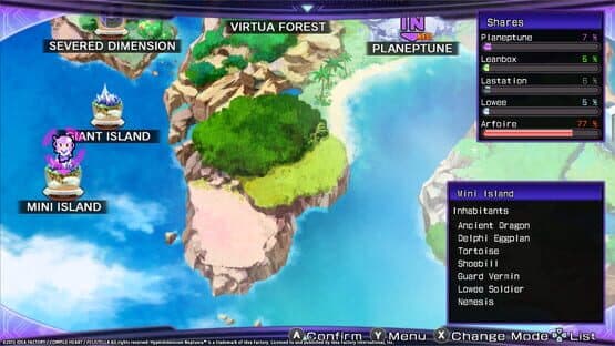 Hyperdimension Neptunia Re;Birth2: Sister's Generation - Mini Island — screenshot 2