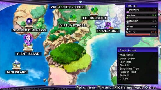 Hyperdimension Neptunia Re;Birth2: Sister's Generation - Giant Island — screenshot 2