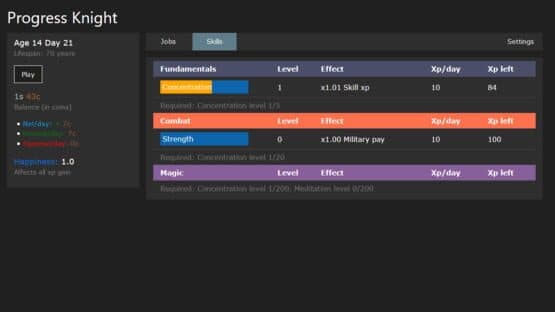 Progress Knight — screenshot 1