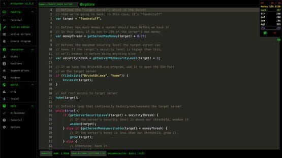 Bitburner — screenshot 1