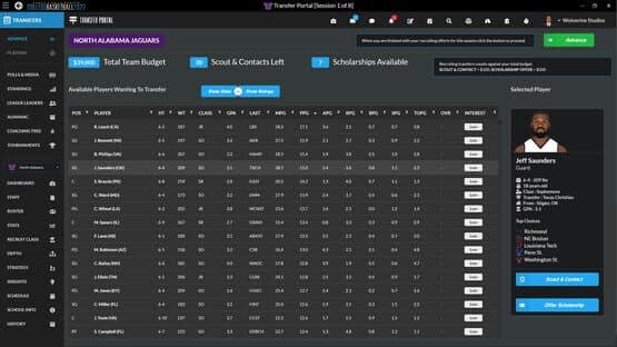 Draft Day Sports: College Basketball 2022 — screenshot 6