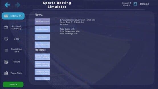 Sports Betting Simulator — screenshot 5