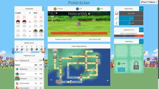 PokéClicker — screenshot 1
