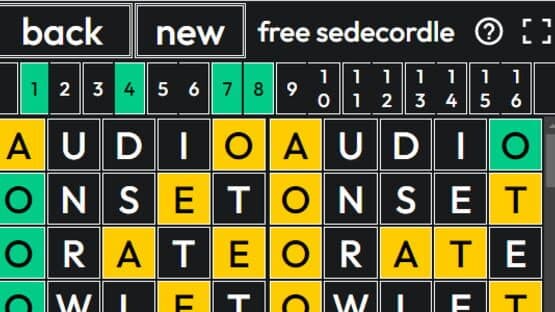Sedecordle — screenshot 1