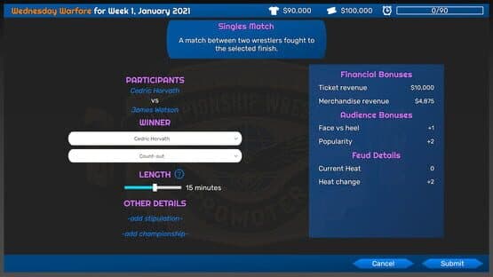 Championship Wrestling Promoter — screenshot 7