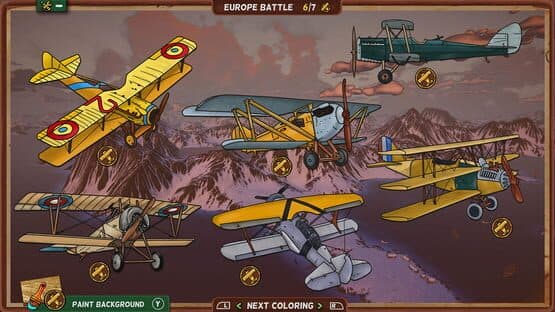Red Wings: Coloring Planes - American Aces — screenshot 1