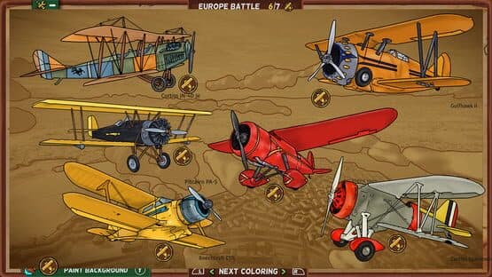 Red Wings: Coloring Planes - American Aces — screenshot 3