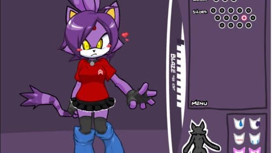 Blaze the Cat Dress Up — screenshot 2