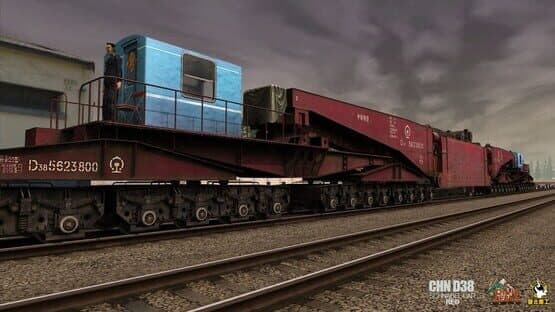 Trainz Railroad Simulator 2022: China D38 Schnabel Car - Red — screenshot 4