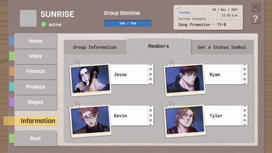 K-Pop & Rock Band Manager — screenshot 4