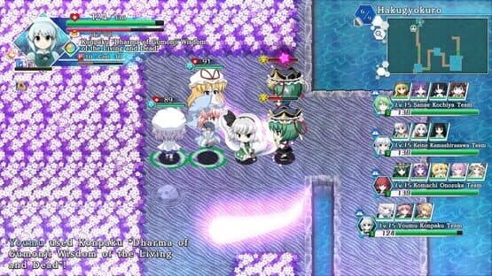 Touhou Genso Wanderer: Lotus Labyrinth R - Lotus Friends — screenshot 3
