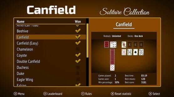 Canfield — screenshot 2