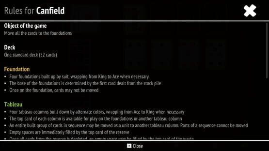 Canfield Solitaire Collection — screenshot 3