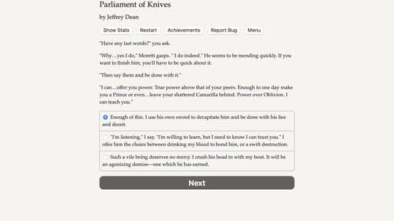 Vampire: The Masquerade - Parliament of Knives: What Stares Back — screenshot 1
