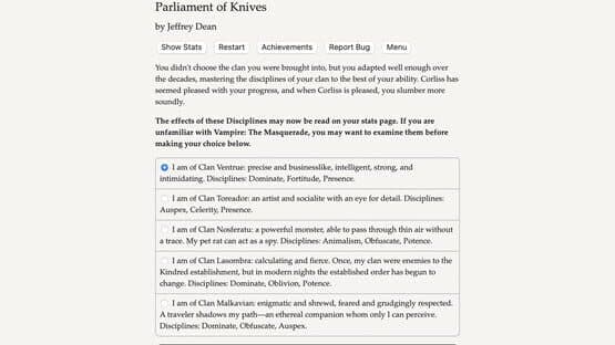 Vampire: The Masquerade - Parliament of Knives: What Stares Back — screenshot 3