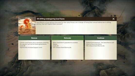 Rebel Inc: Escalation - Sand & Secrets — screenshot 2