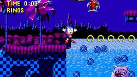 Sonic in Troll Island — screenshot 1