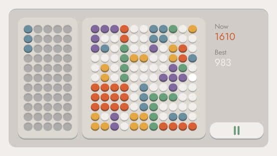Dots in line — screenshot 1