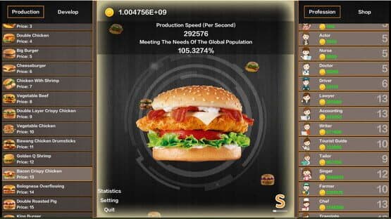 Idle Hamburgers Save the World — screenshot 1