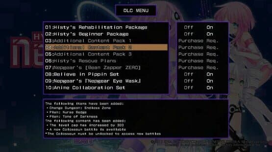 Hyperdimension Neptunia Re;Birth2: Sister's Generation - Additional Content Pack 2 — screenshot 1