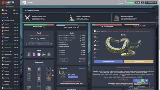 Melvor Idle: Throne of the Herald — screenshot 1