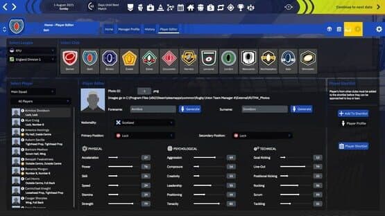 Rugby Union Team Manager 4 — screenshot 5