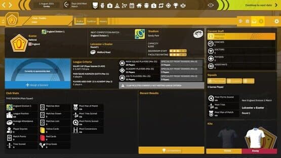 Rugby Union Team Manager 4 — screenshot 7