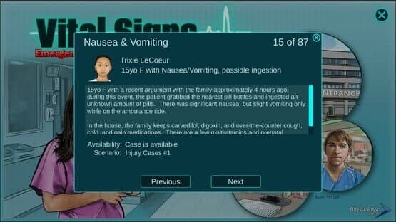 Vital Signs: Emergency Department - Injuries Package #1 — screenshot 1