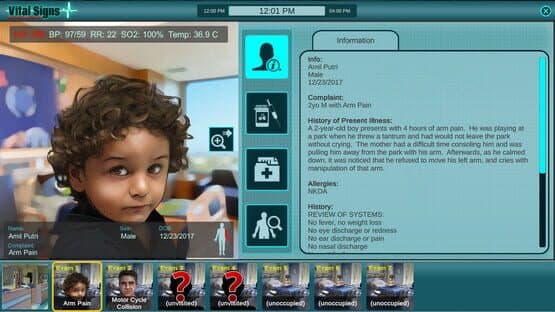 Vital Signs: Emergency Department - Injuries Package #2 — screenshot 1