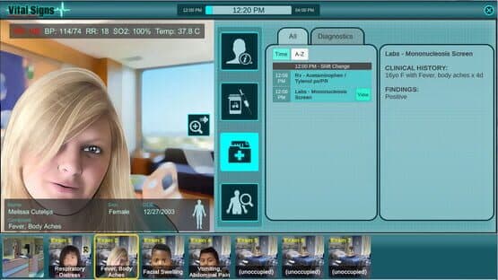 Vital Signs: Emergency Department - Pediatric Common Disease Package — screenshot 2