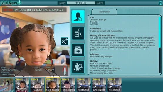 Vital Signs: Emergency Department - Pediatric Rare Disease Package — screenshot 1