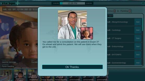 Vital Signs: Emergency Department - Pediatric Rare Disease Package — screenshot 2
