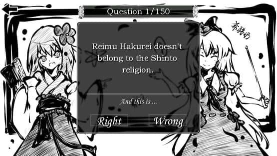 Perfect Memento of Touhou Question: More 50 Questions Part 2 — screenshot 1