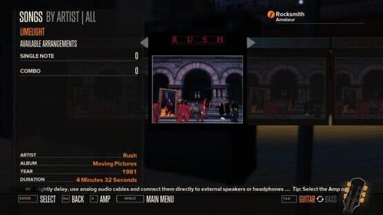 Rocksmith: Rush 5-Song Pack — screenshot 1