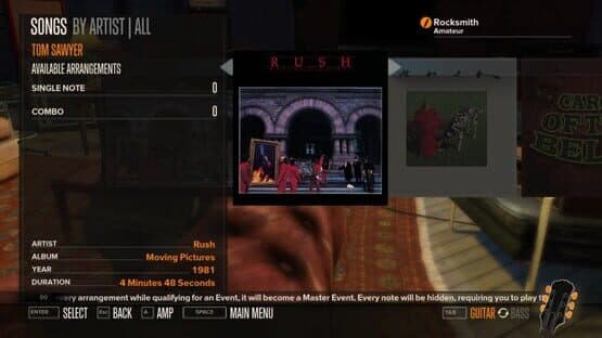 Rocksmith: Rush 5-Song Pack — screenshot 4