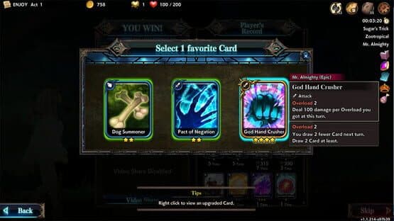 Overdungeon - Mr.Almighty (Card Pack) — screenshot 3