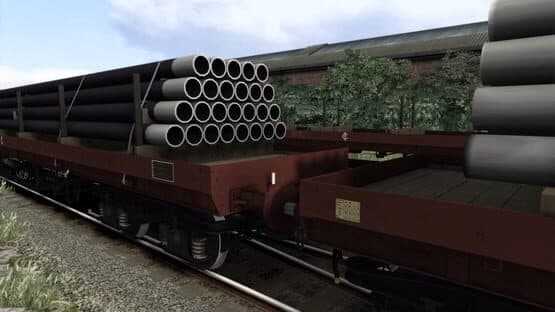 TS Marketplace: BDA 80t Bogie Bolster Wagon Pack — screenshot 1