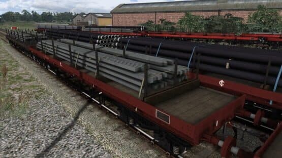 TS Marketplace: BDA 80t Bogie Bolster Wagon Pack — screenshot 7