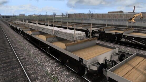 TS Marketplace: BDO 60T Unfitted Bogie Bolster Wagon Pack — screenshot 7